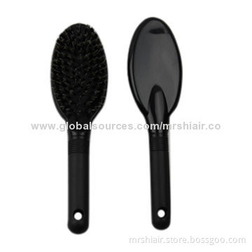 D style plastic bristle loop brush for hair extensions comb, for wavy hair salon